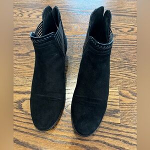 Vince Camuto Black Suede Booties - Size 8 1/2